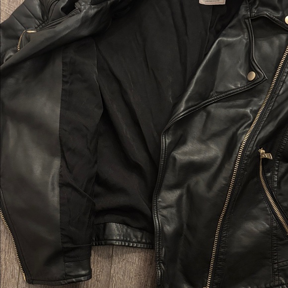 We The Free Harriett Faux Leather Hooded Moto Jacket - Picture 5 of 6